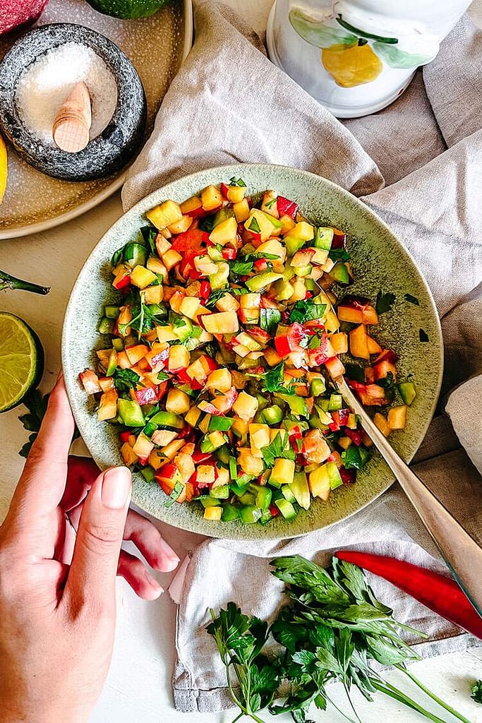 Read more about the article Aromatic Peach Salsa