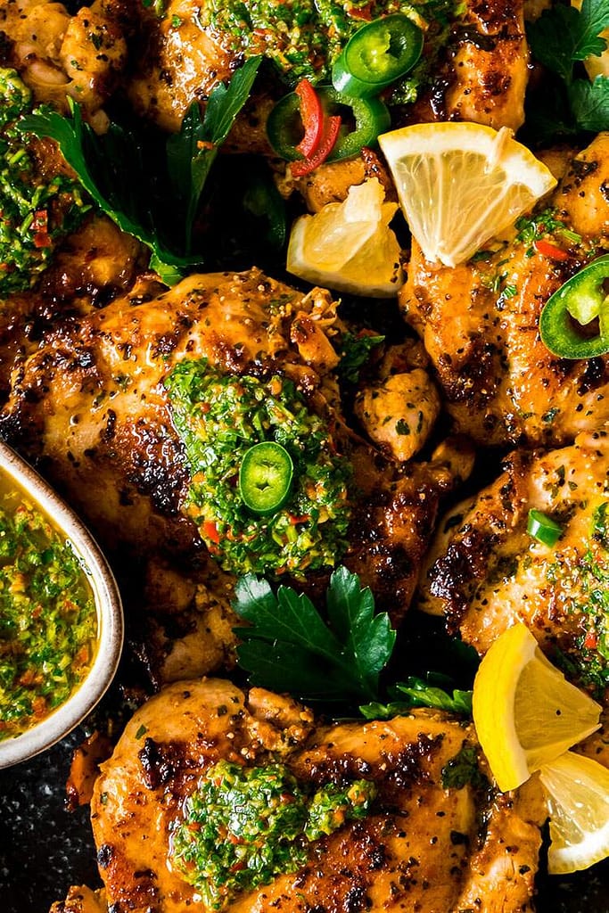 Read more about the article Chicken Thighs with Chimichurri Sauce