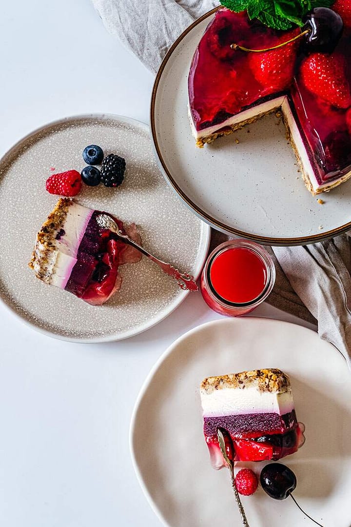 Read more about the article Želė tortas su vyšniomis ir arbūzu