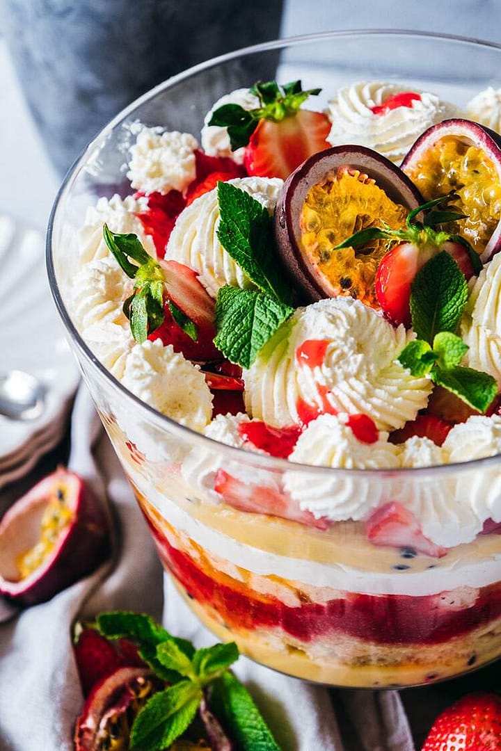 You are currently viewing Tropical Trifle with Mango and Passionfruit