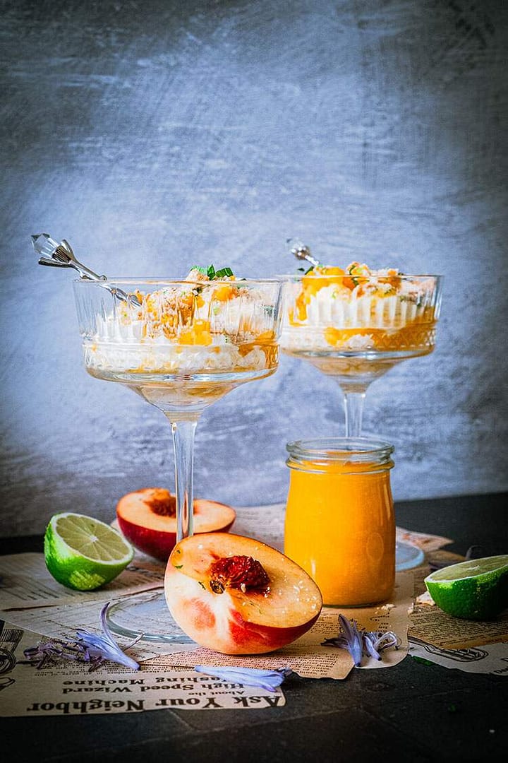 You are currently viewing Peach and Mango Cream Dessert