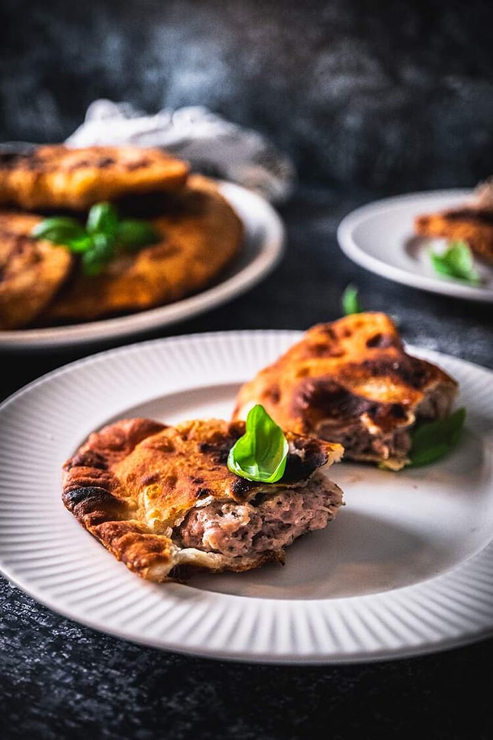 Čeburekai with Chicken Filling