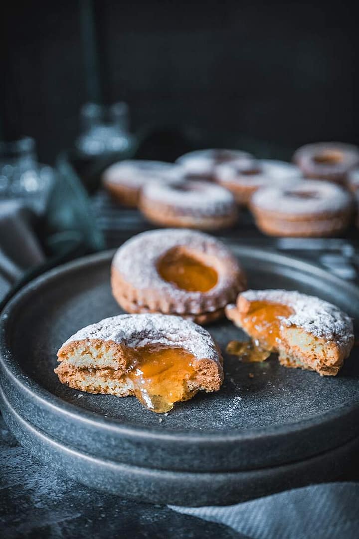 Butter Cookies with Orange Jam