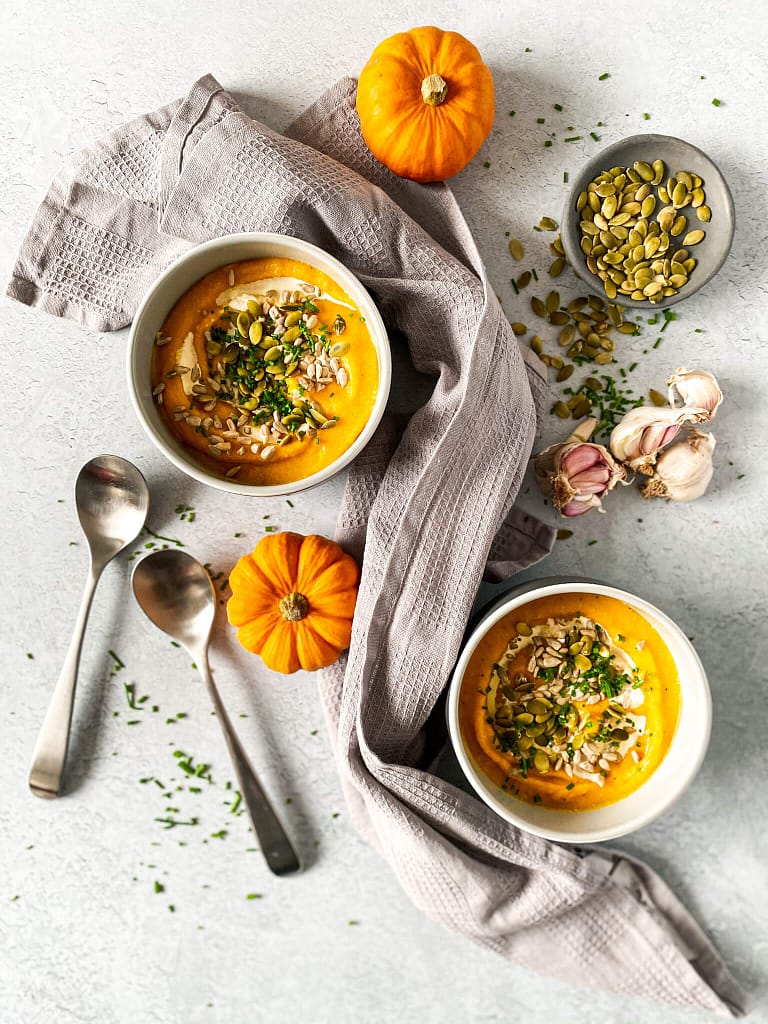 Read more about the article Roasted Pumpkin Soup with Creamy Coconut and Seeds
