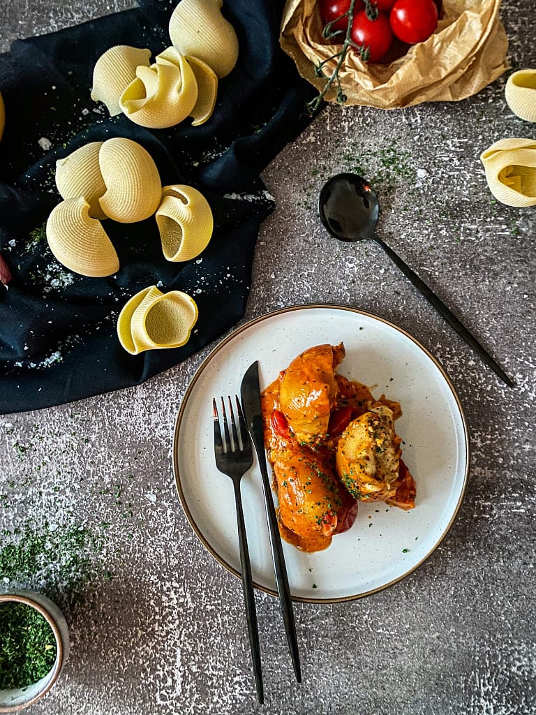 Read more about the article Baked Pasta with Chicken and Tomato Sauce