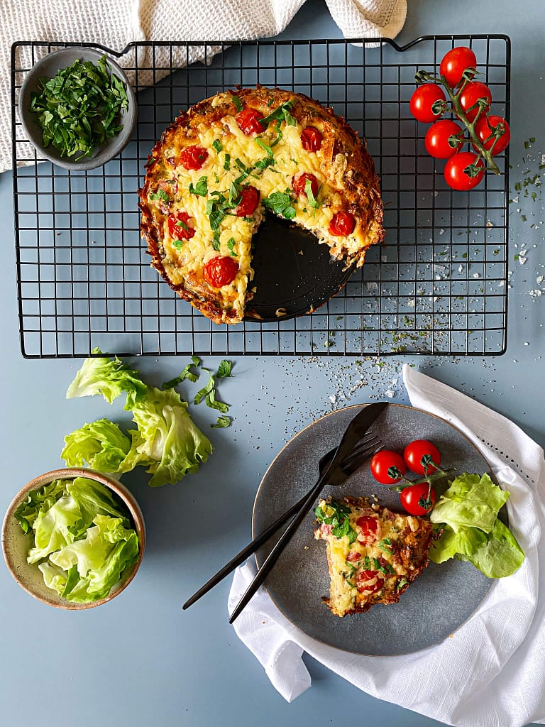 Read more about the article Ham Quiche with Hash Brown Crust