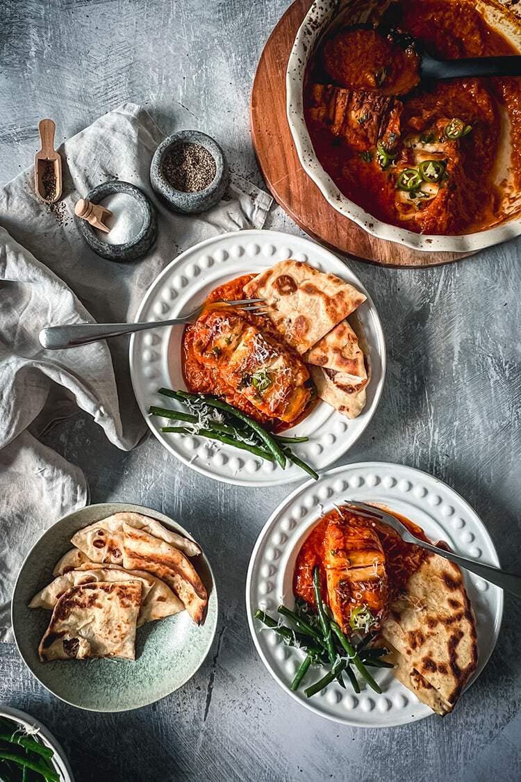 Baked Halloumi with Tomato Sauce Hide My Veggies